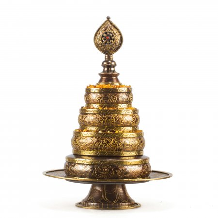 Mediium and amazingly fine Buddhist Mandala Set from Nepal — 26.5 cm